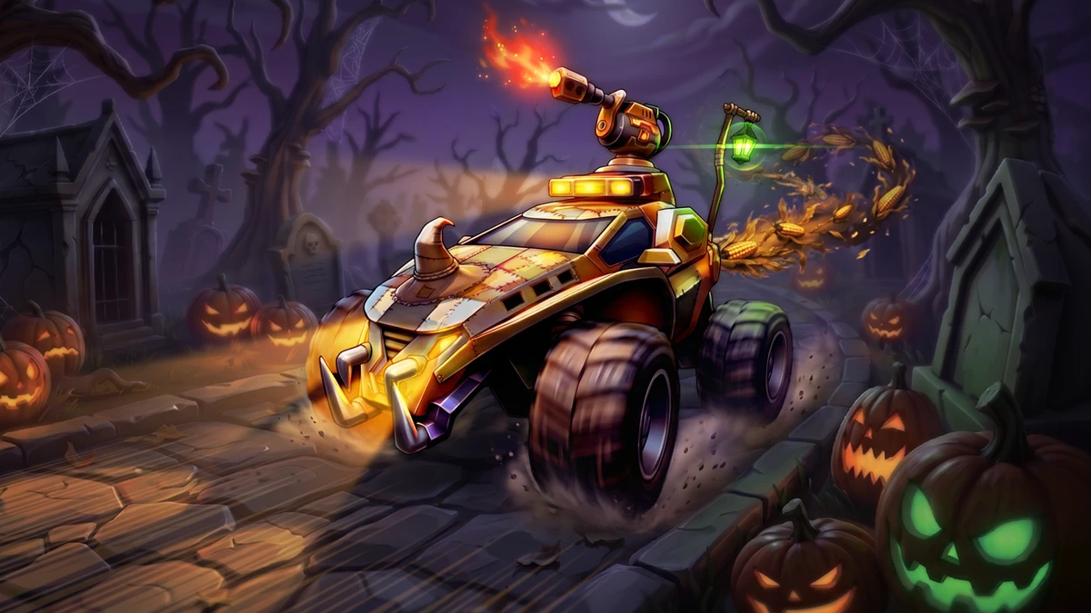 Battle Cars: Nitro PvP Shooter search result, In-app event: Battle Pass 17: Scarecrow