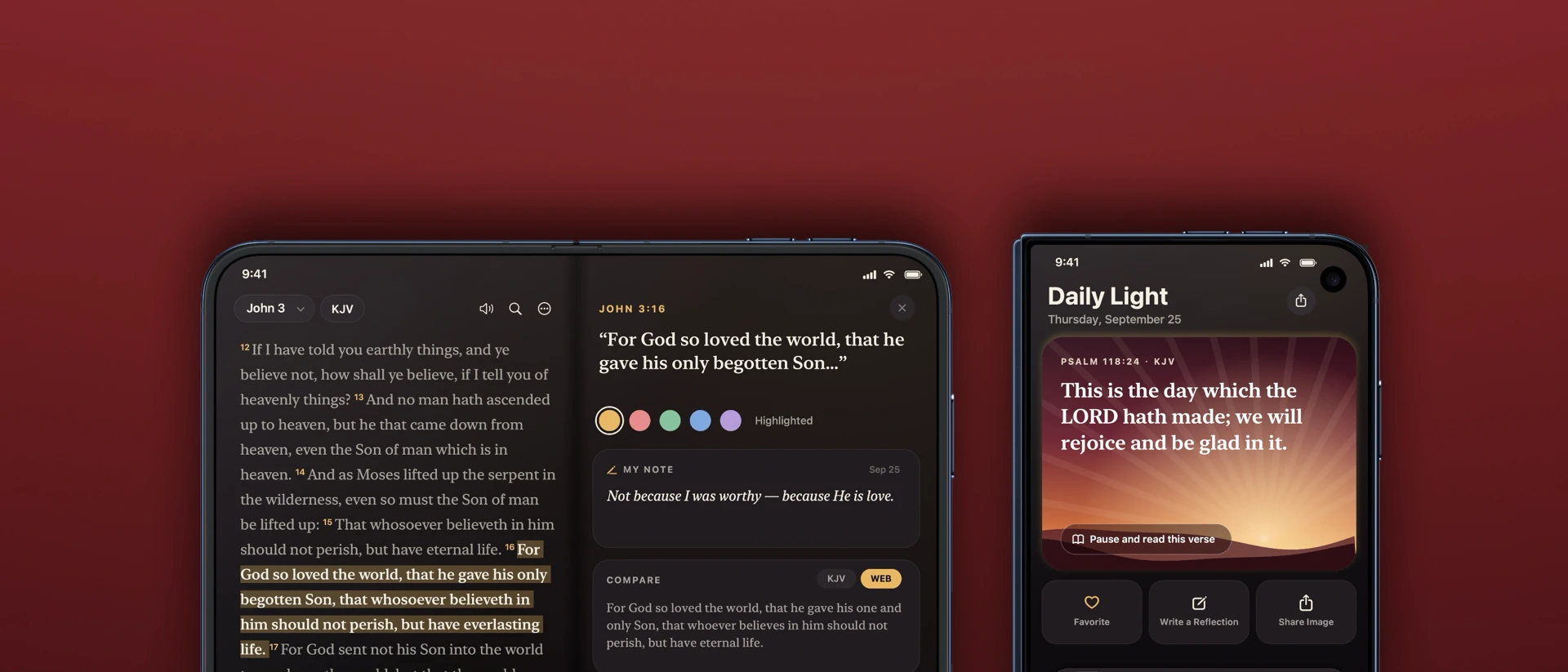 Be Still Bible: Prayer & Audio product page header