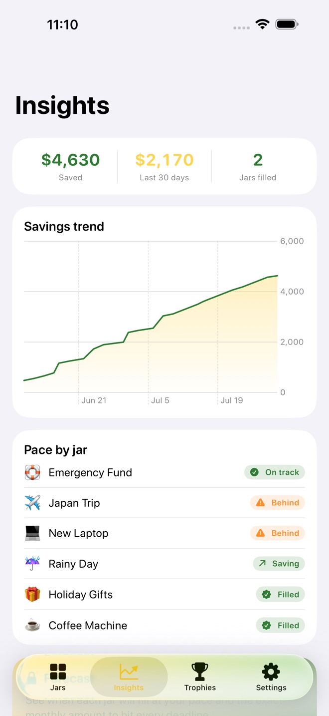 GoalJars: Savings Goals screenshot 3