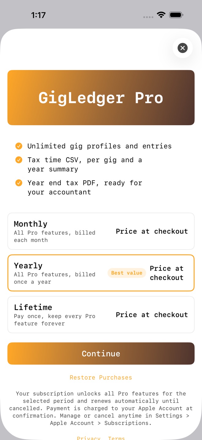 GigLedger: Side Hustle screenshot 4