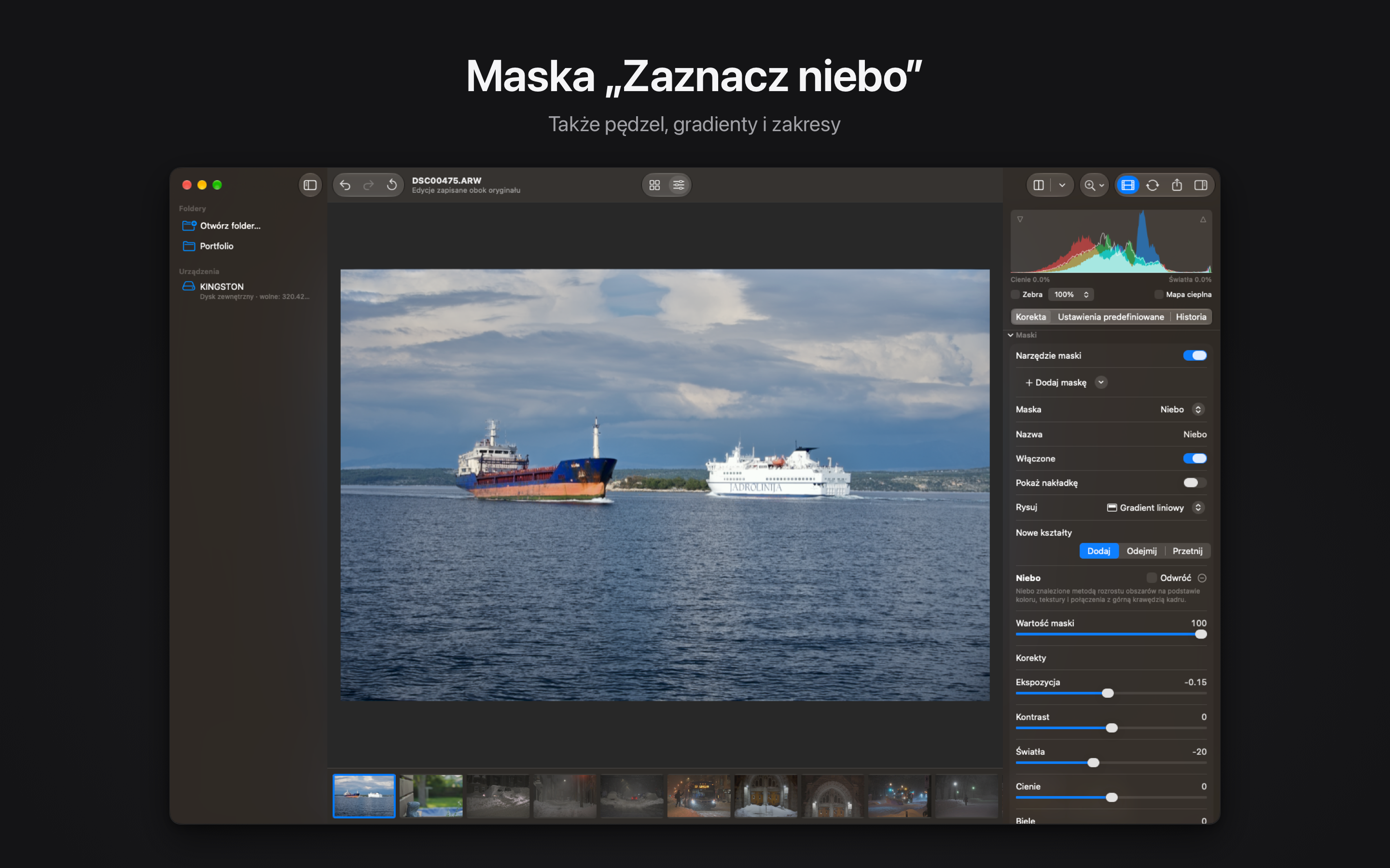 Rawed: RAW Photo Editor macOS screenshot 3 showing app interface