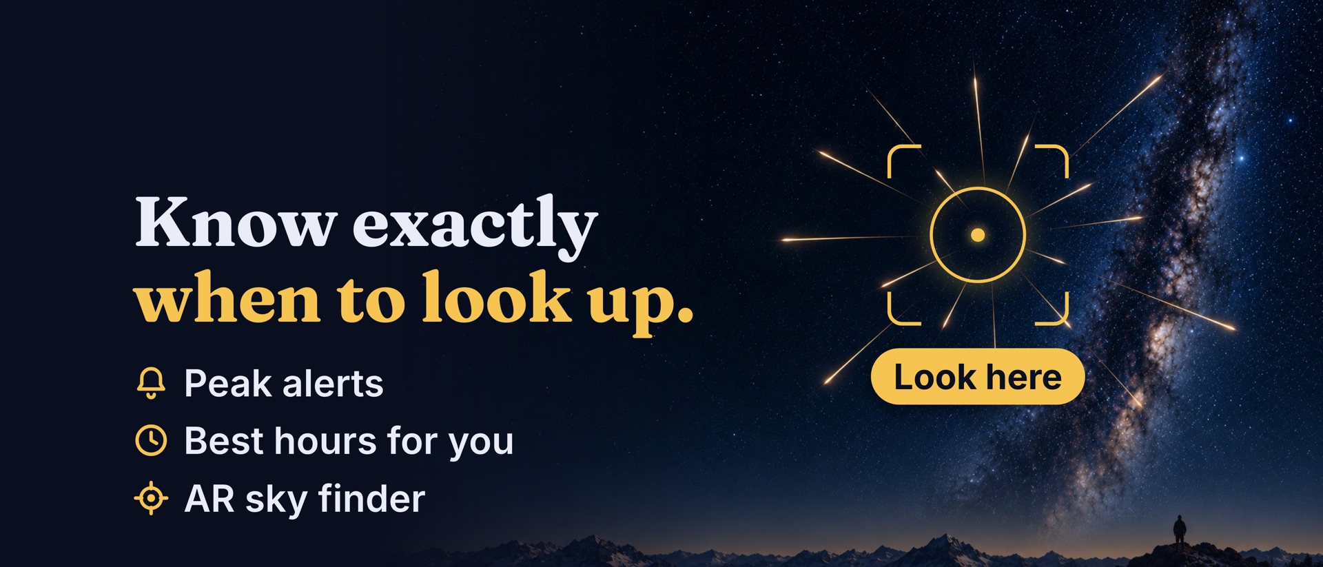 Meteor Shower: Alerts product page header