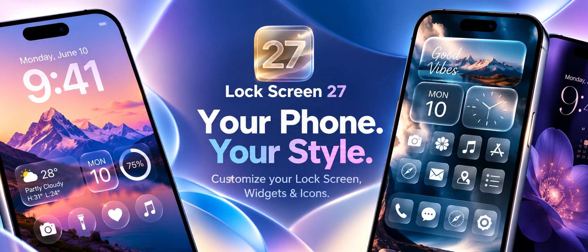 Lock Screen 27: Widgets & Icon product page header