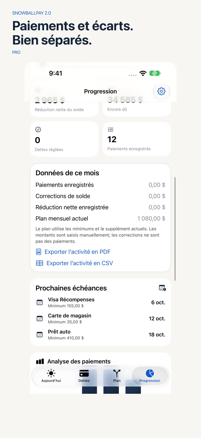 SnowballPay : remboursement capture d’écran 6
