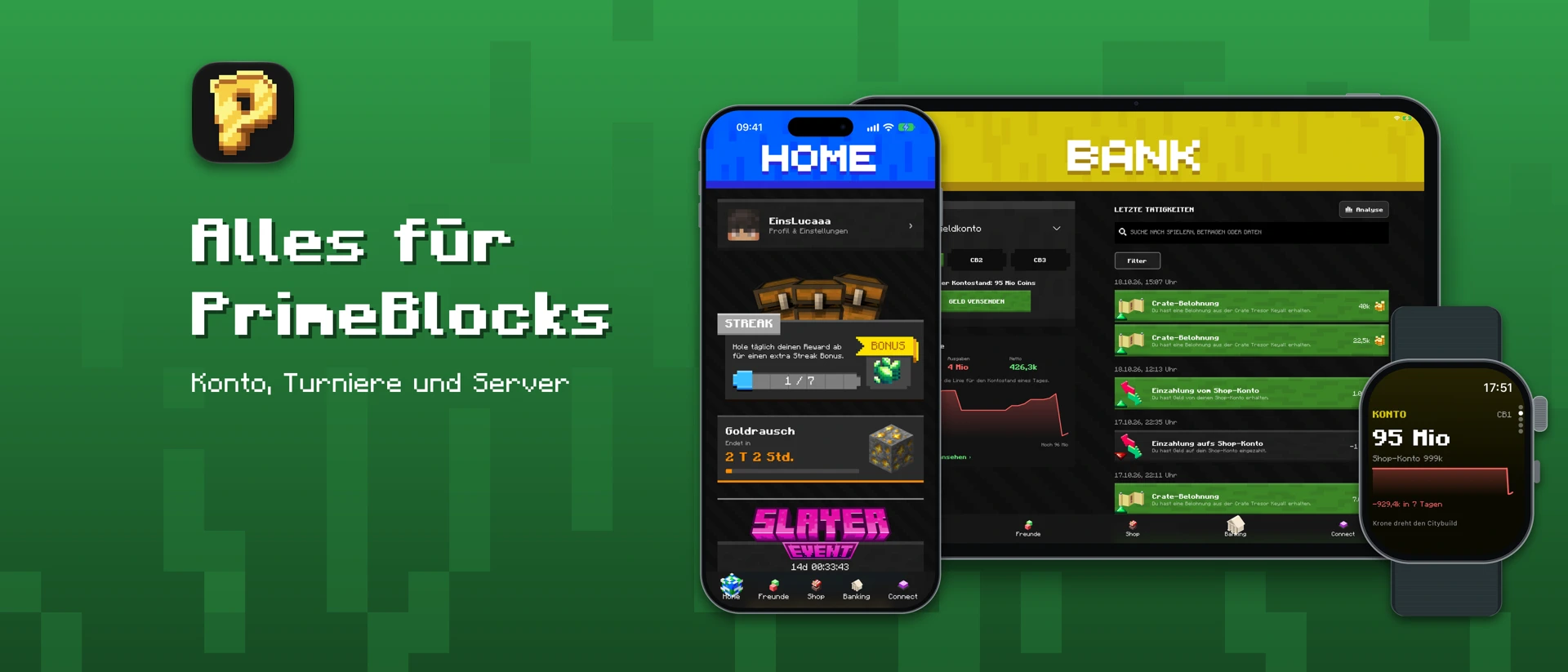 PrimeBlocks product page header