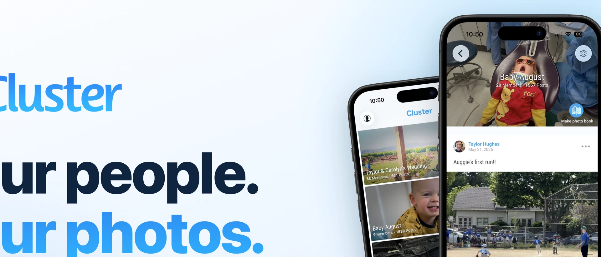 Cluster product page header