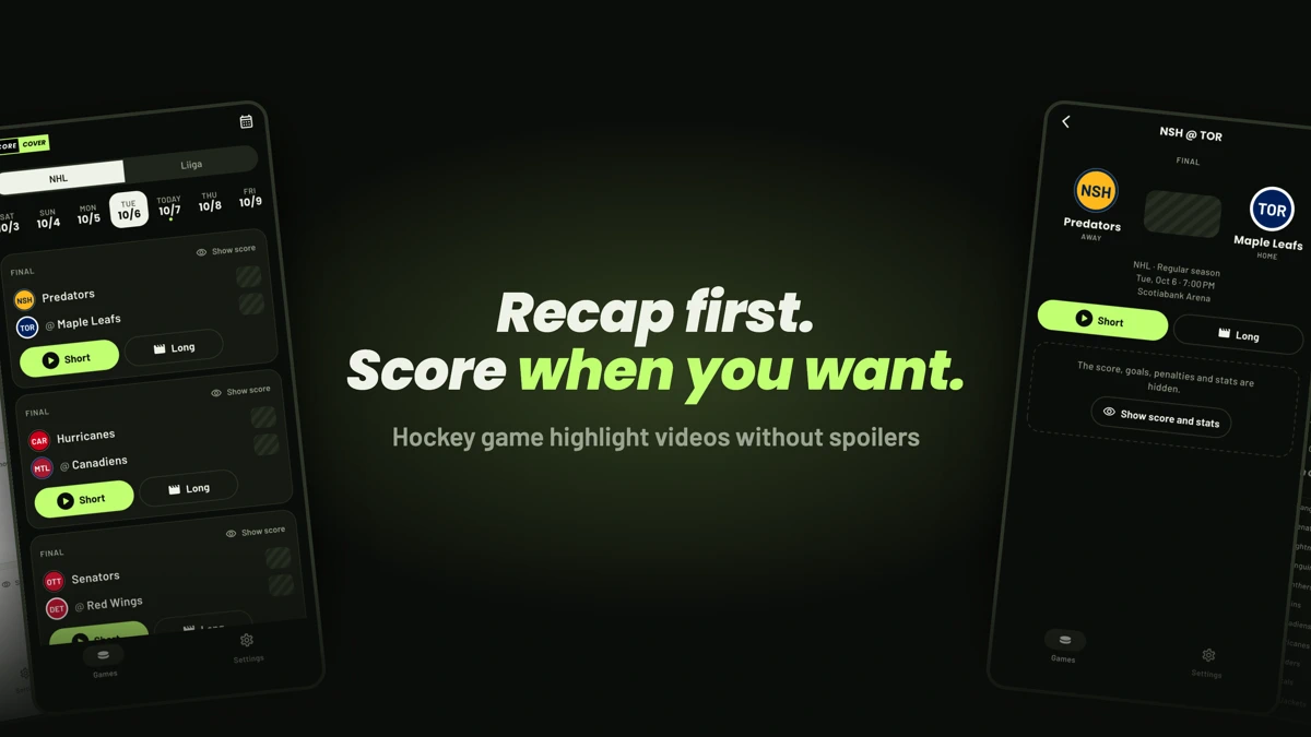 ScoreCover App Store product page header