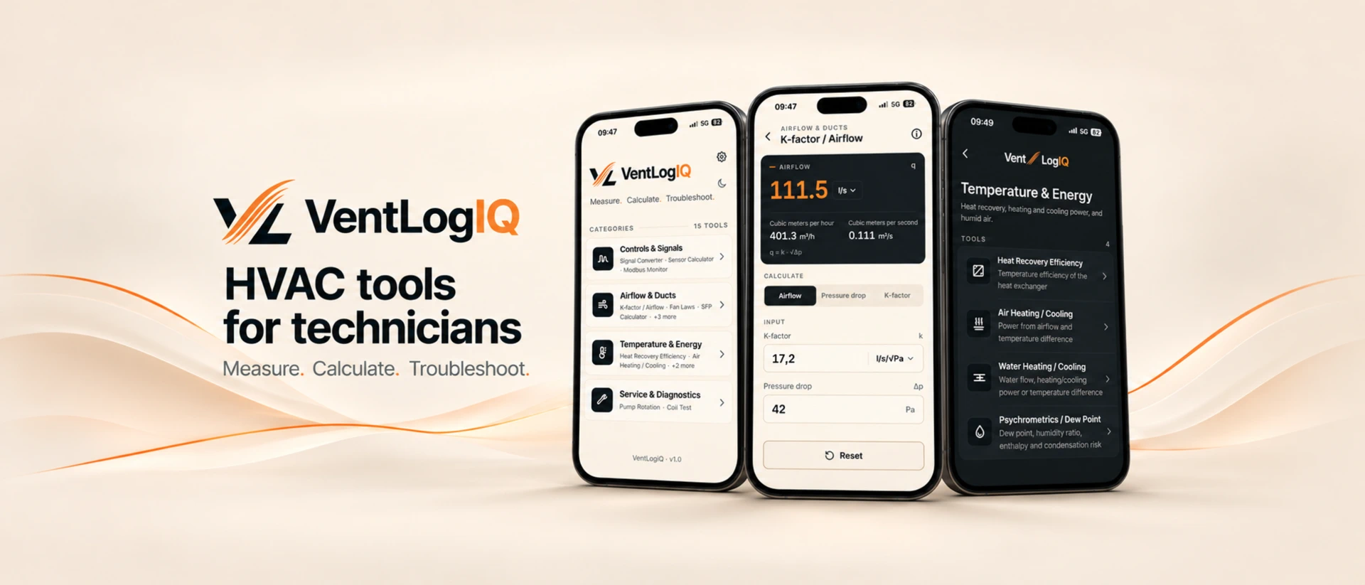 VentLogIQ product page header