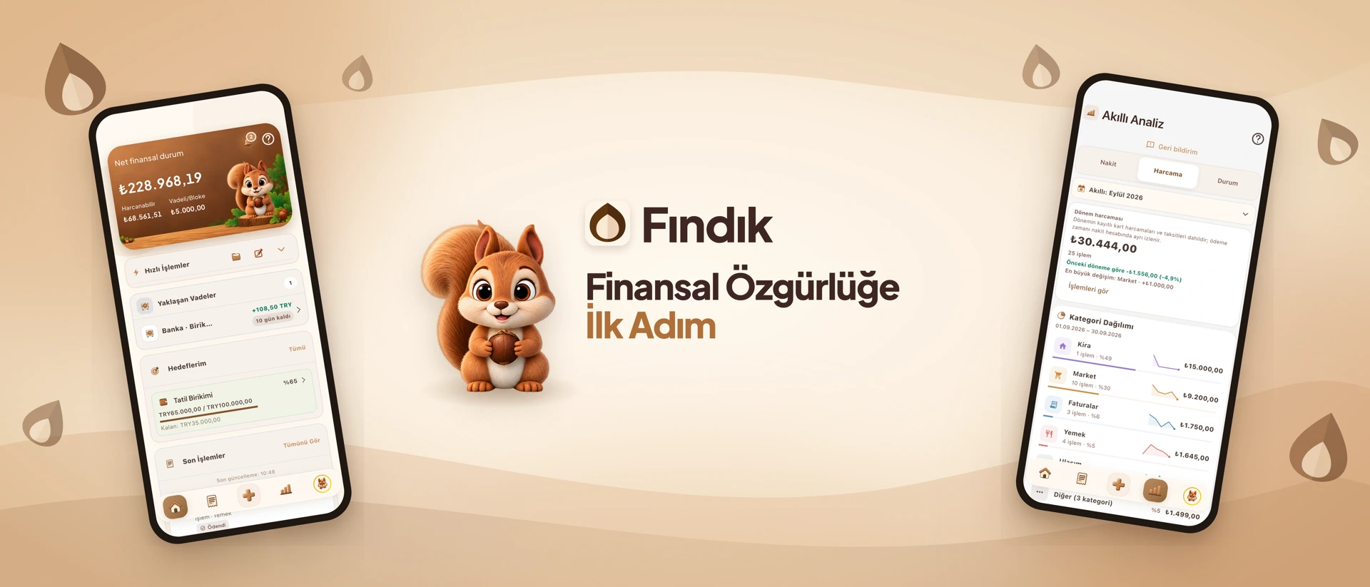 Findik: Money Manager product page header