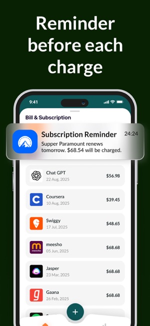 Subscription Manager: Bills screenshot 4