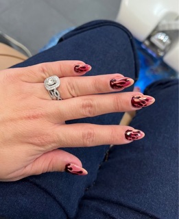 Pink and White Nails Photos