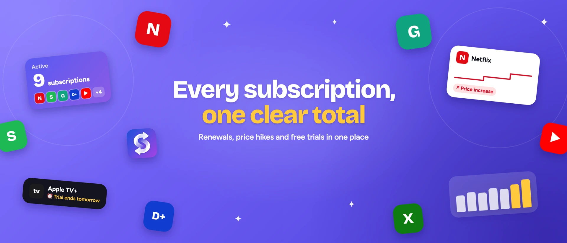 SubTracker – Subscriptions product page header
