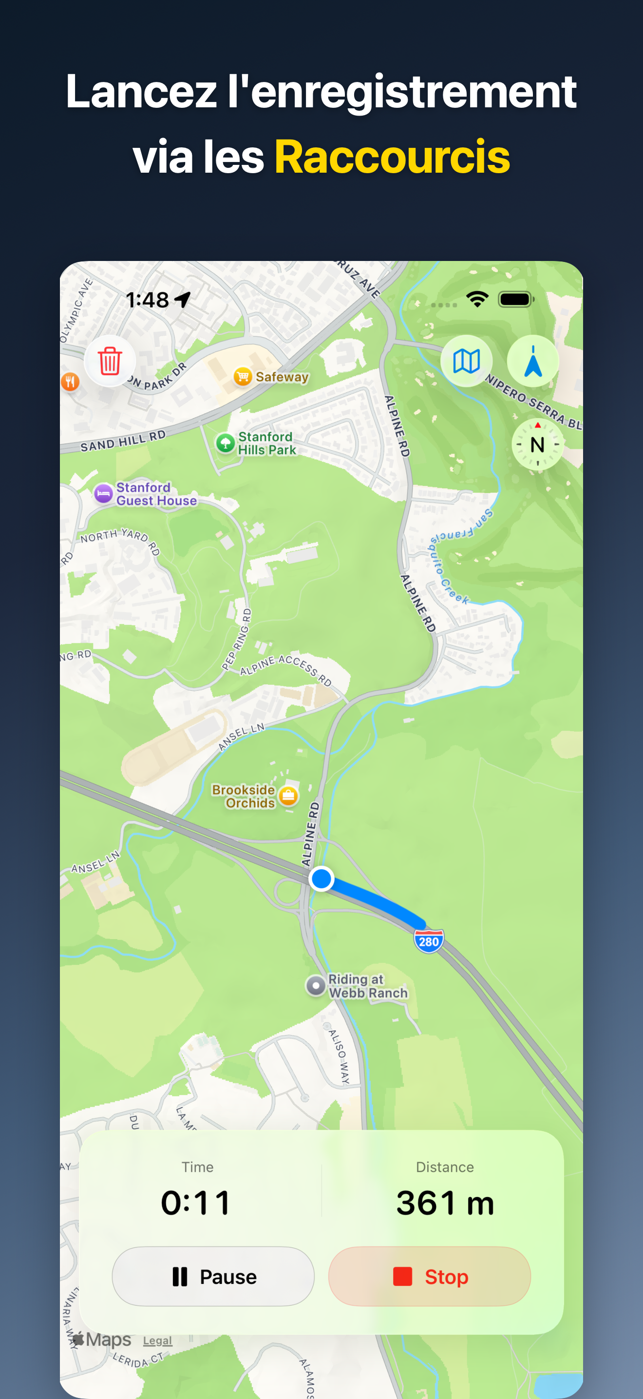DriveTracker - Driving Log iOS screenshot 1 showing app interface