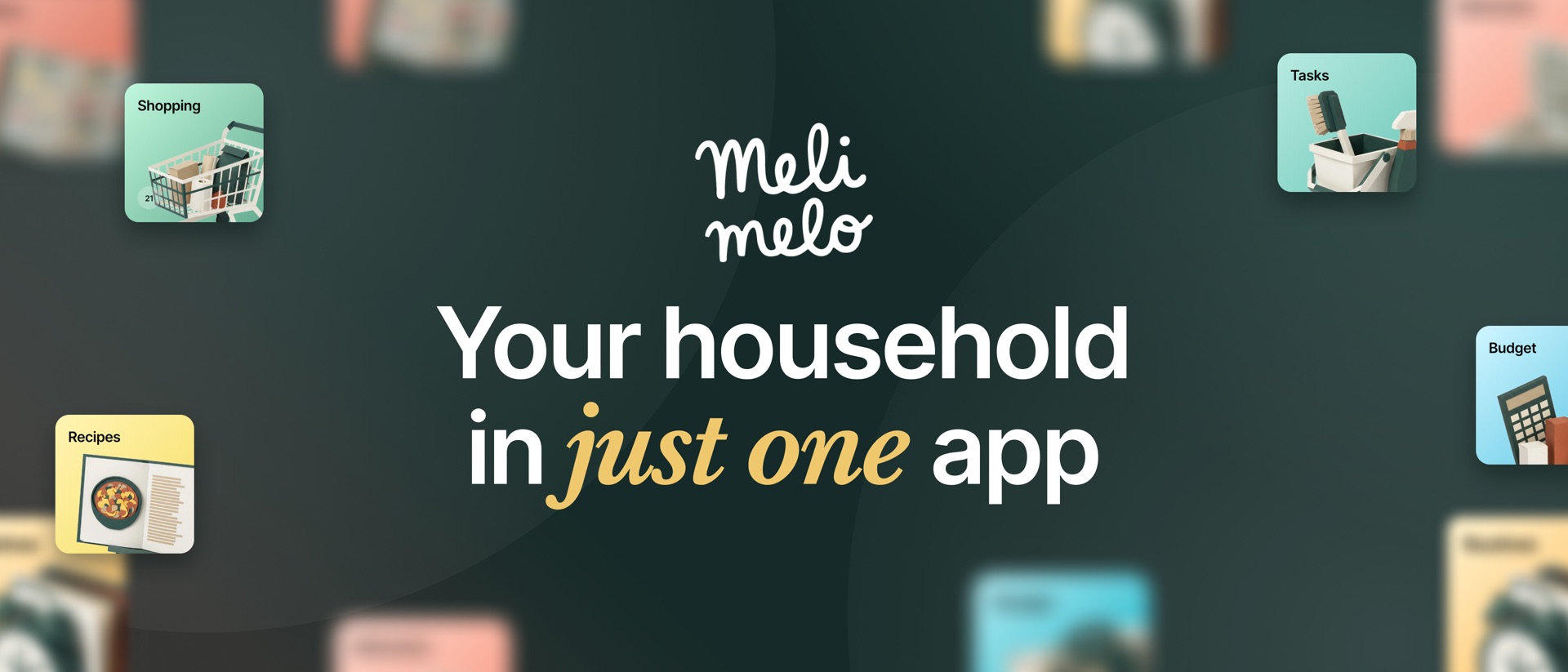Melimelo - Household Organizer product page header