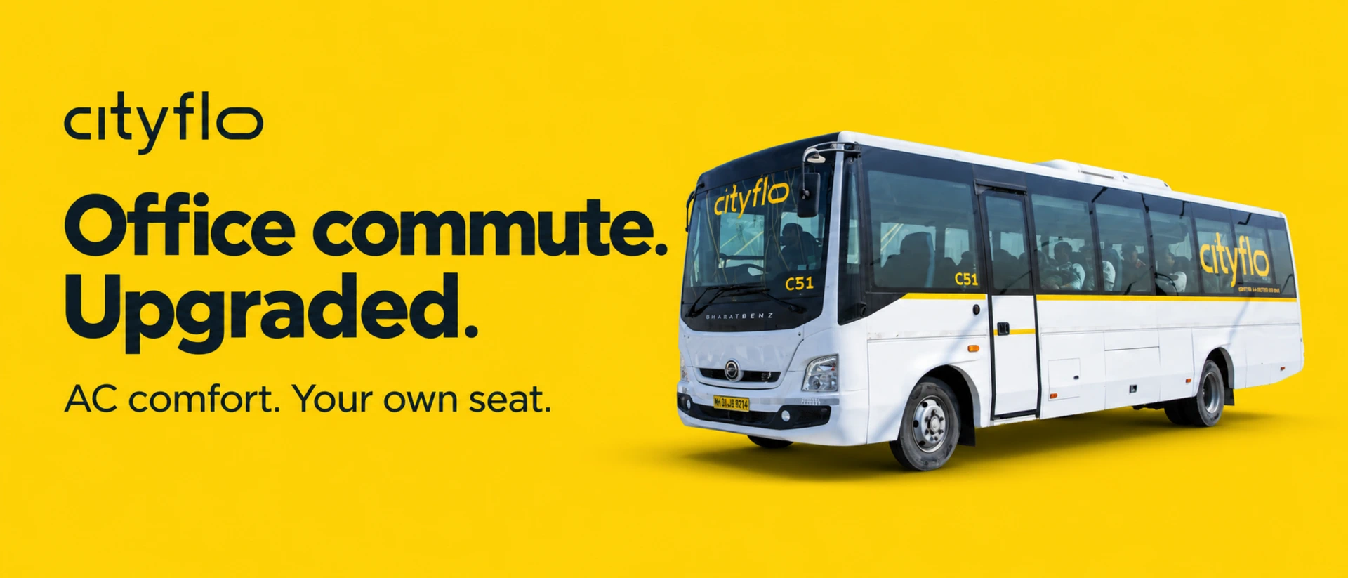 Cityflo - Premium office rides product page header