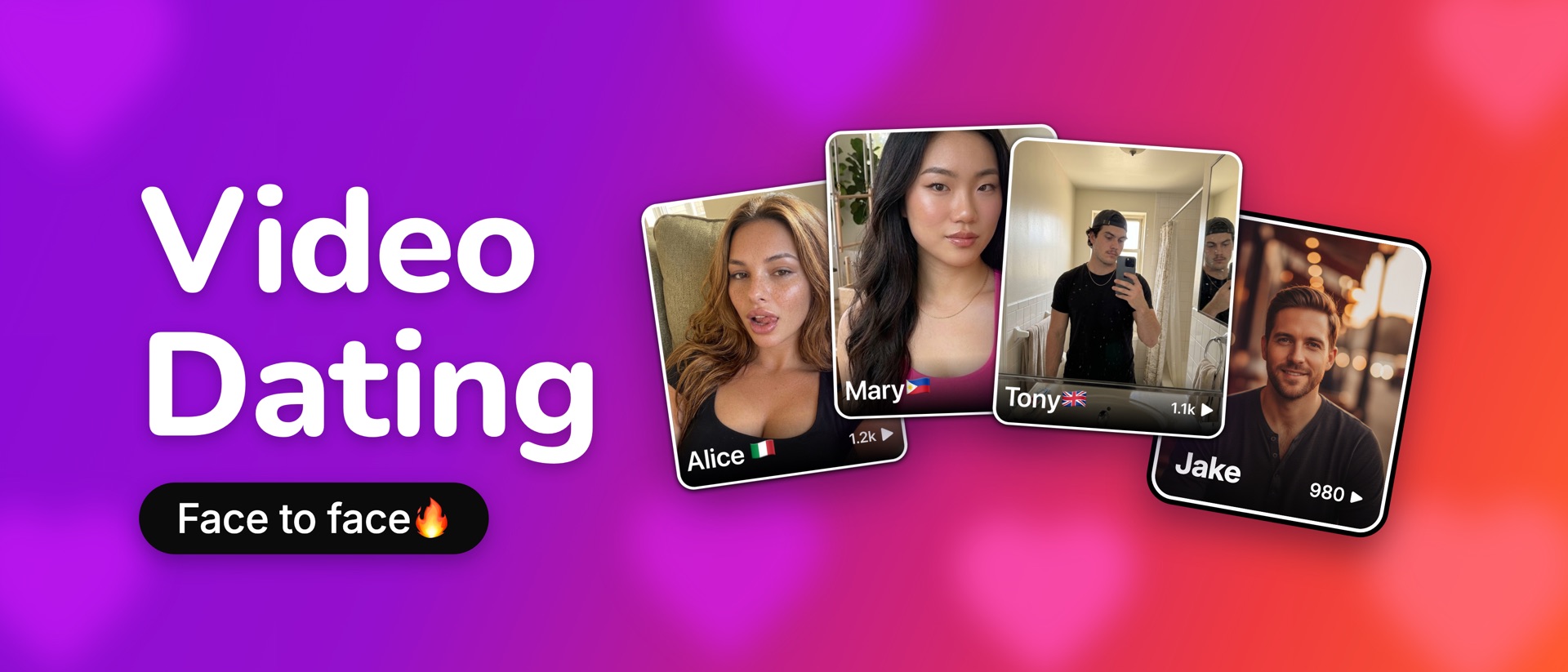 Video Chat & Dating - Minglify product page header