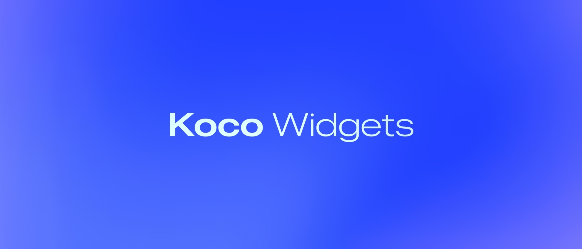 Koco Widgets: App Launcher product page header