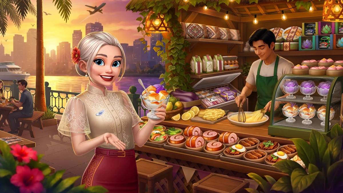 Airplane Chefs - Cooking Game search result, In-app event: New Airport: Manila!