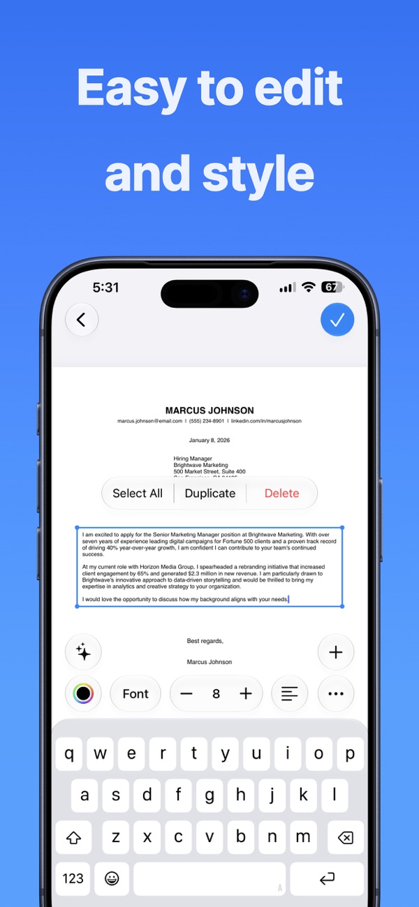 Letter Printer screenshot 3