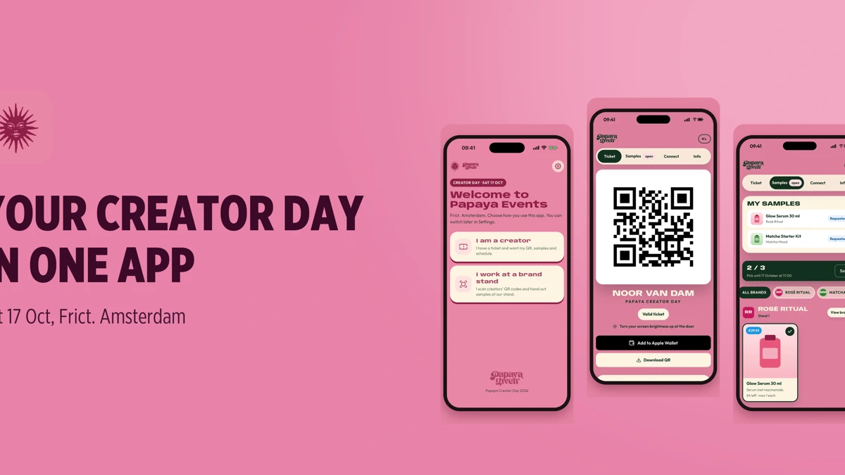 Papaya Events App Store product page header