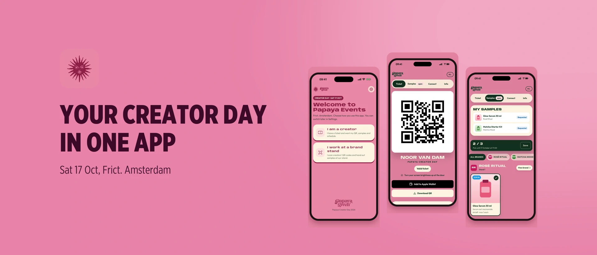 Papaya Events App Store product page header