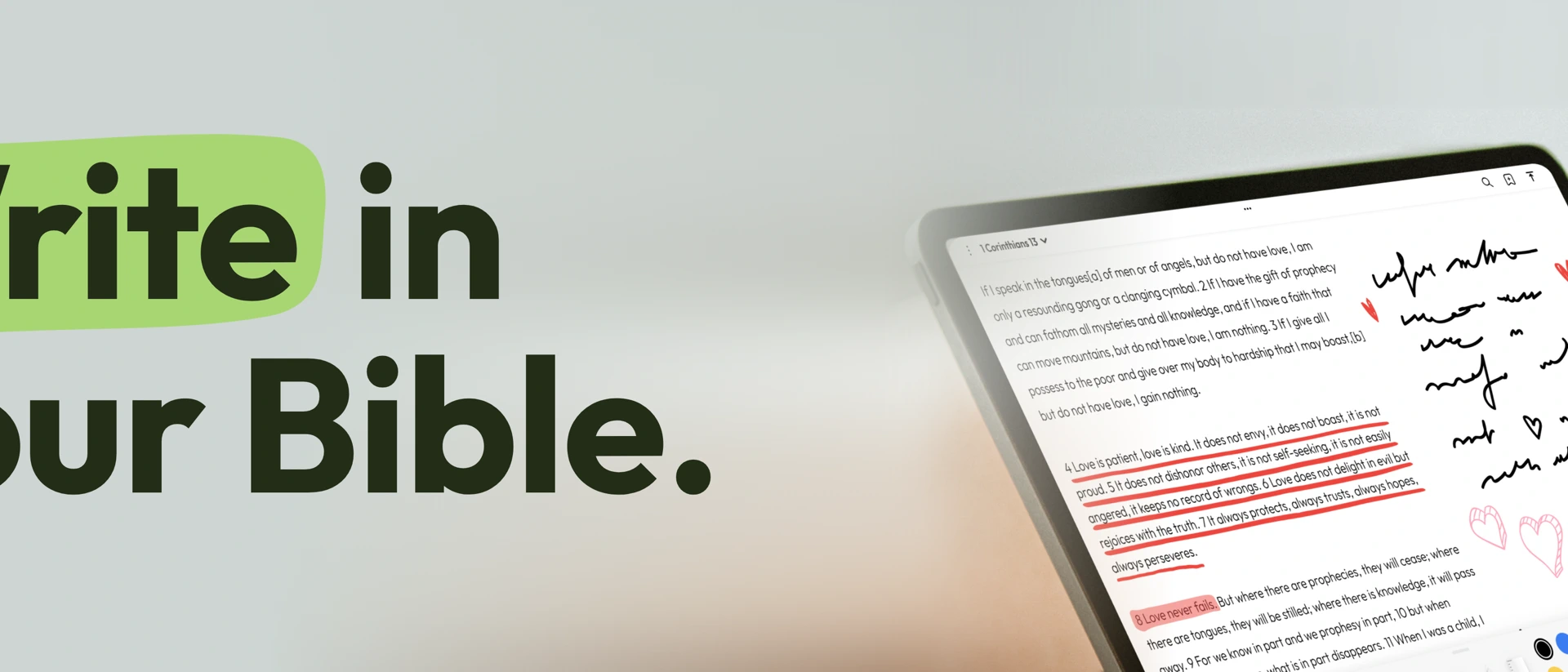 Pencil Bible: Journal & Study product page header
