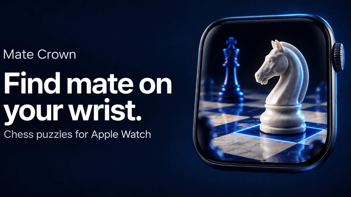 MateCrown: Watch Chess Puzzles App Store product page header