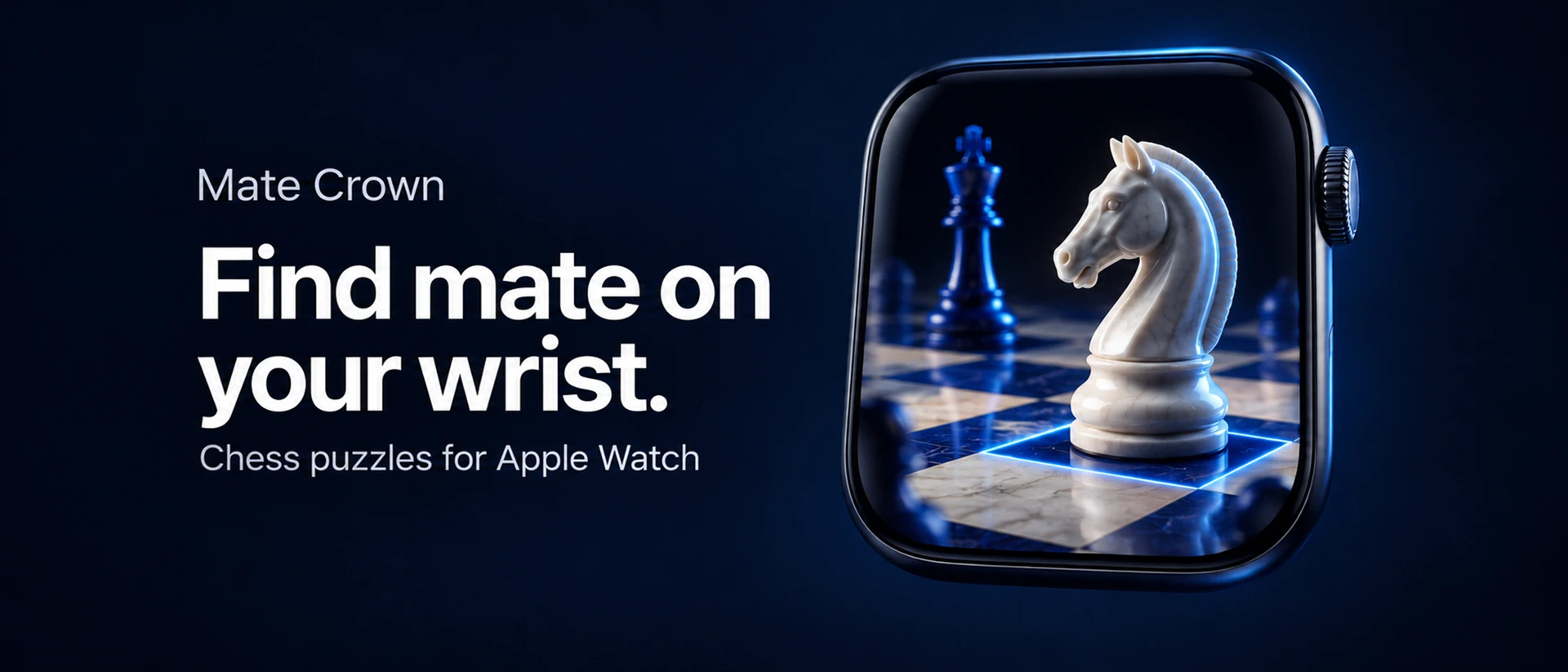 MateCrown: Watch Chess Puzzles product page header