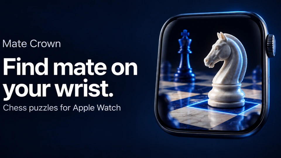MateCrown: Watch Chess Puzzles App Store product page header