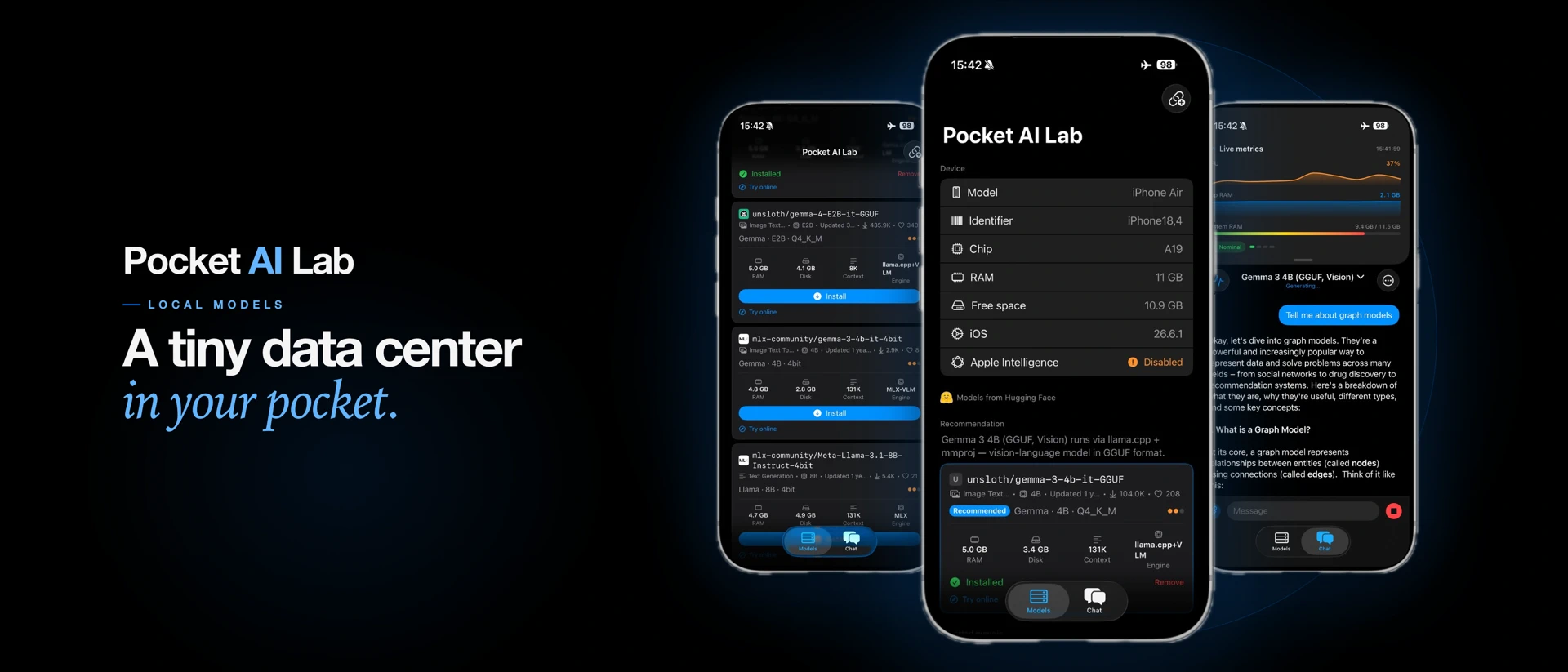 Pocket AI Lab product page header