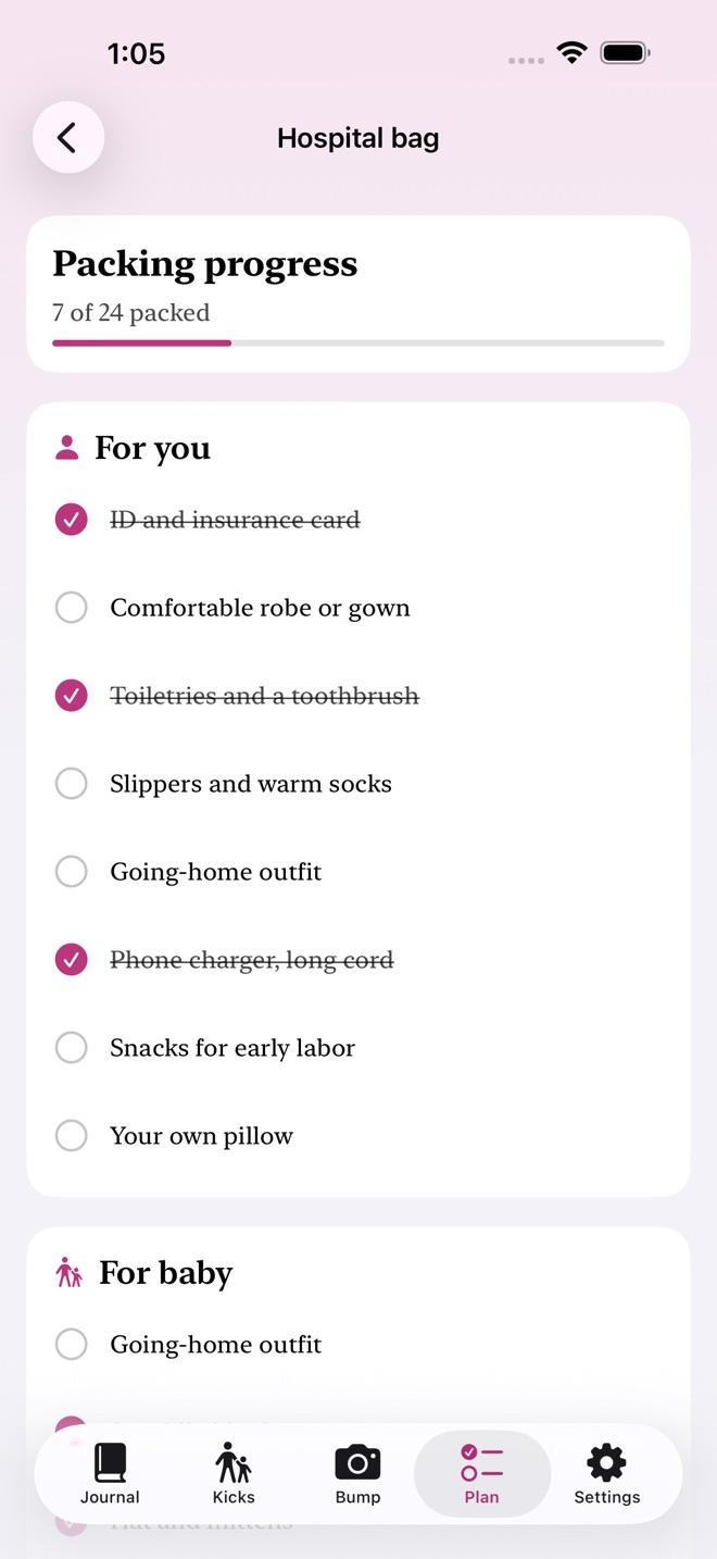 BumpBook: Pregnancy Journal screenshot 4