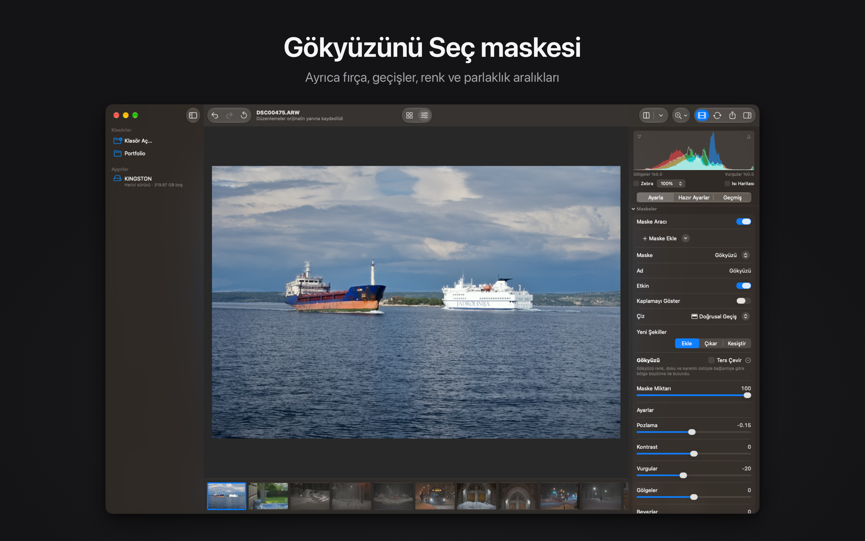 Rawed: RAW Photo Editor macOS screenshot 3 showing app interface