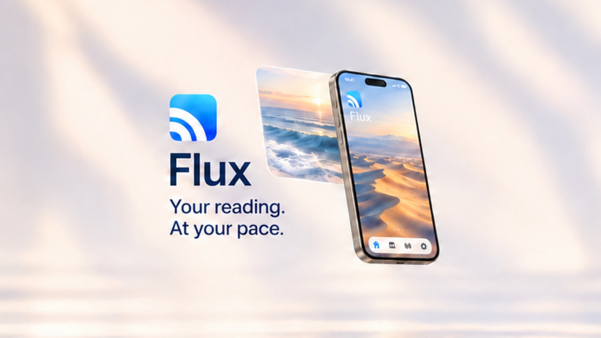 Flux : Smart RSS reader product page header