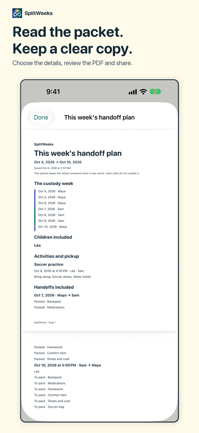 SplitWeeks: Custody Calendar screenshot 7