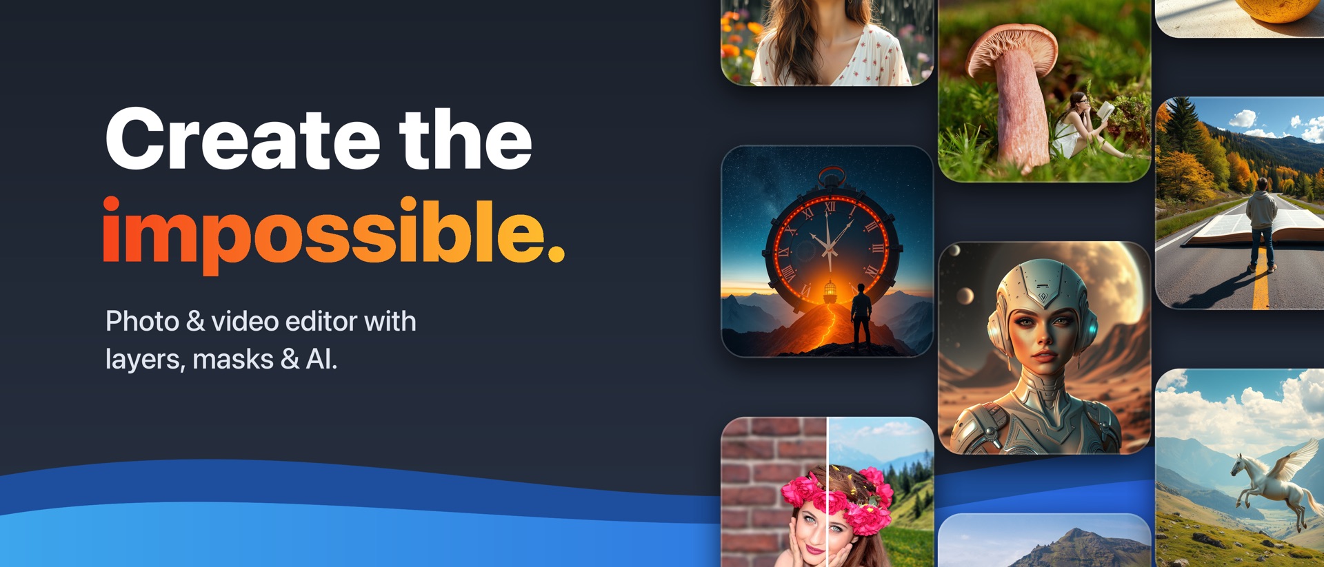Superimpose X product page header