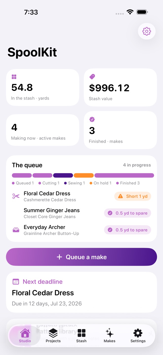 SpoolKit: Sewing Projects screenshot 1