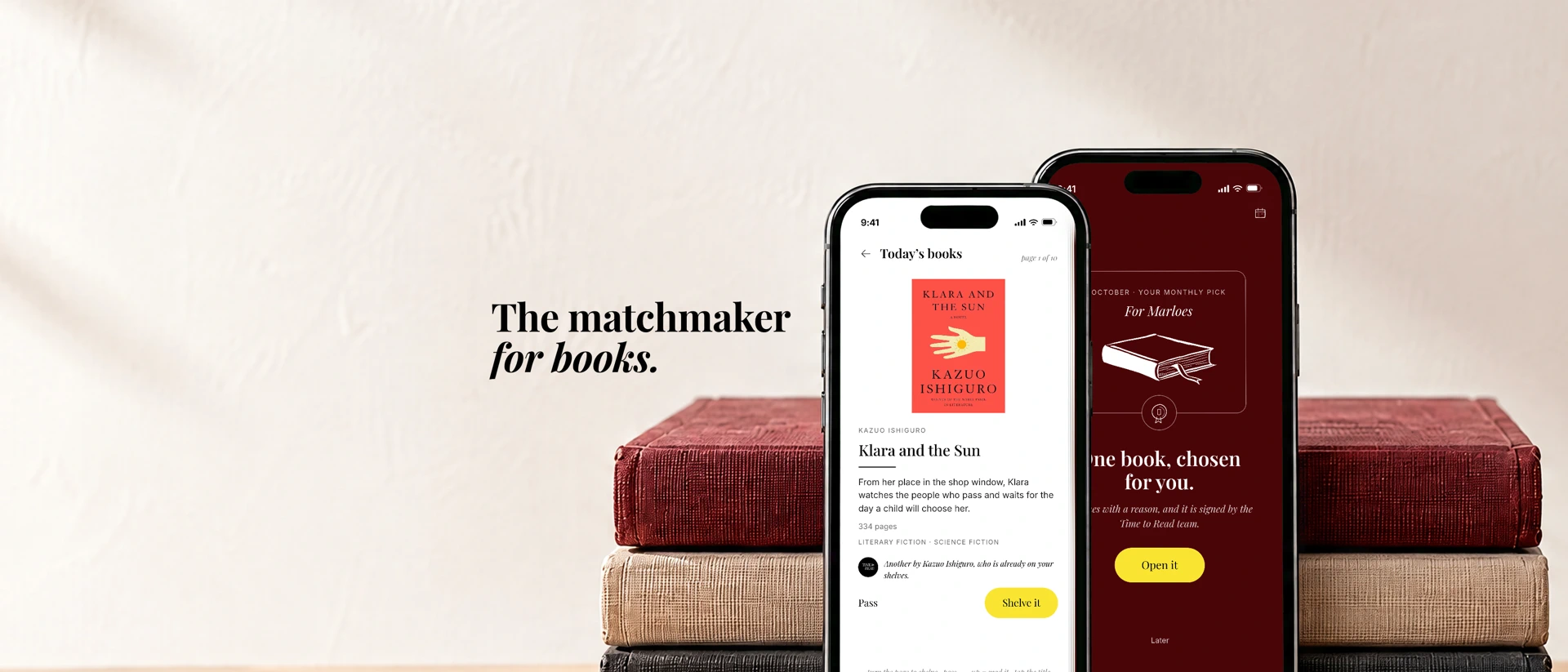 Time to Read: Book Club product page header