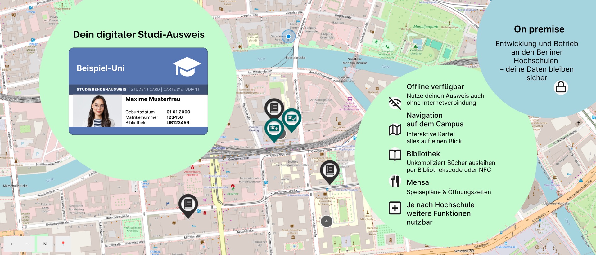 Campuscard Berlin/Brandenburg product page header