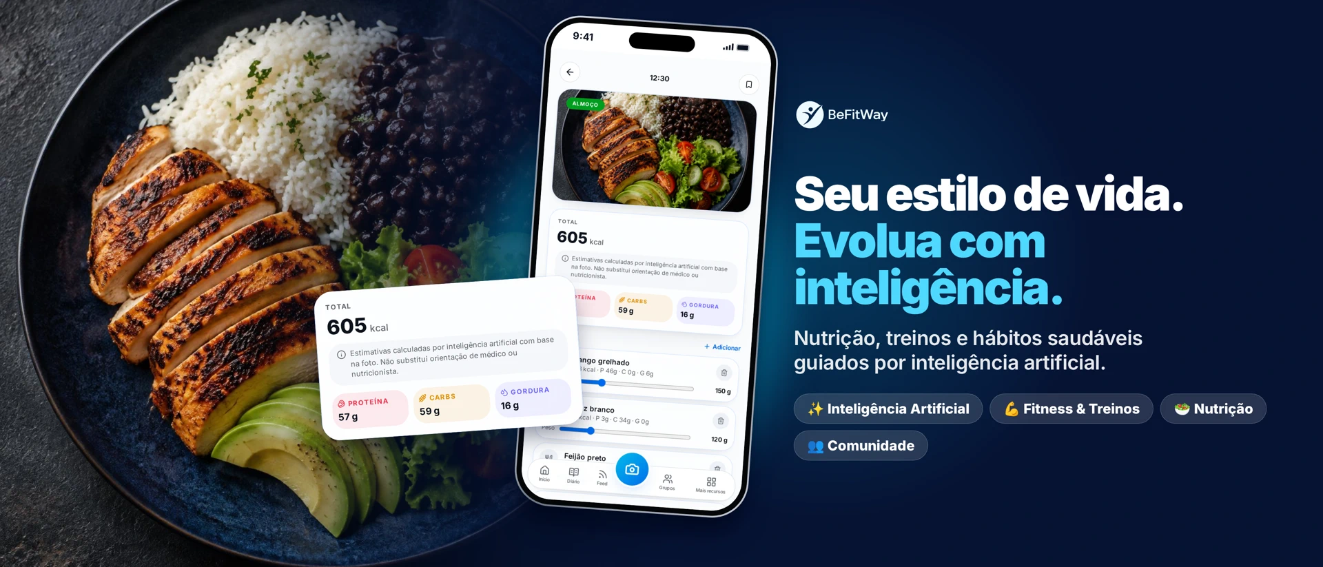 BeFitWay: Calorie Counter product page header