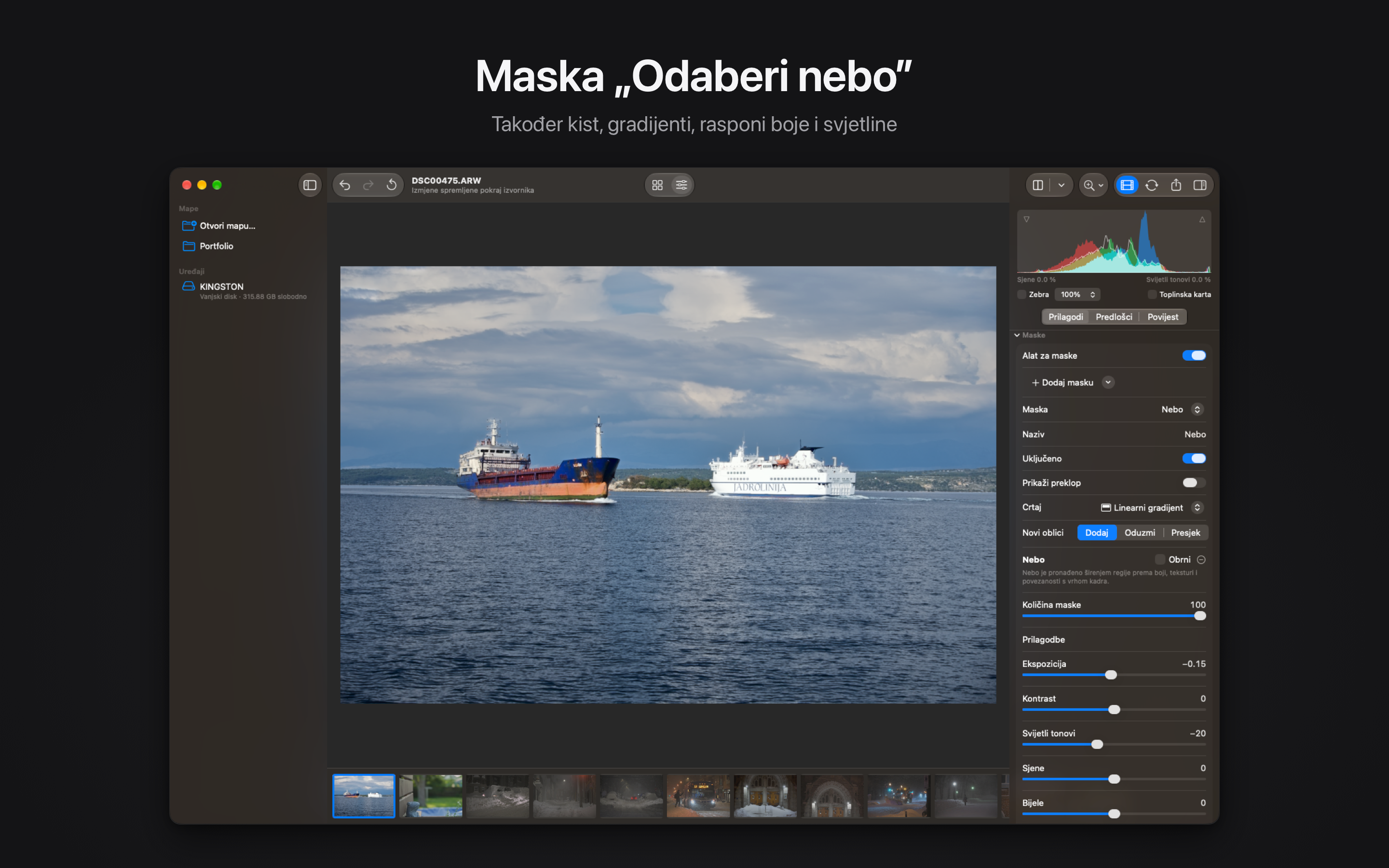 Rawed: RAW Photo Editor macOS screenshot 3 showing app interface