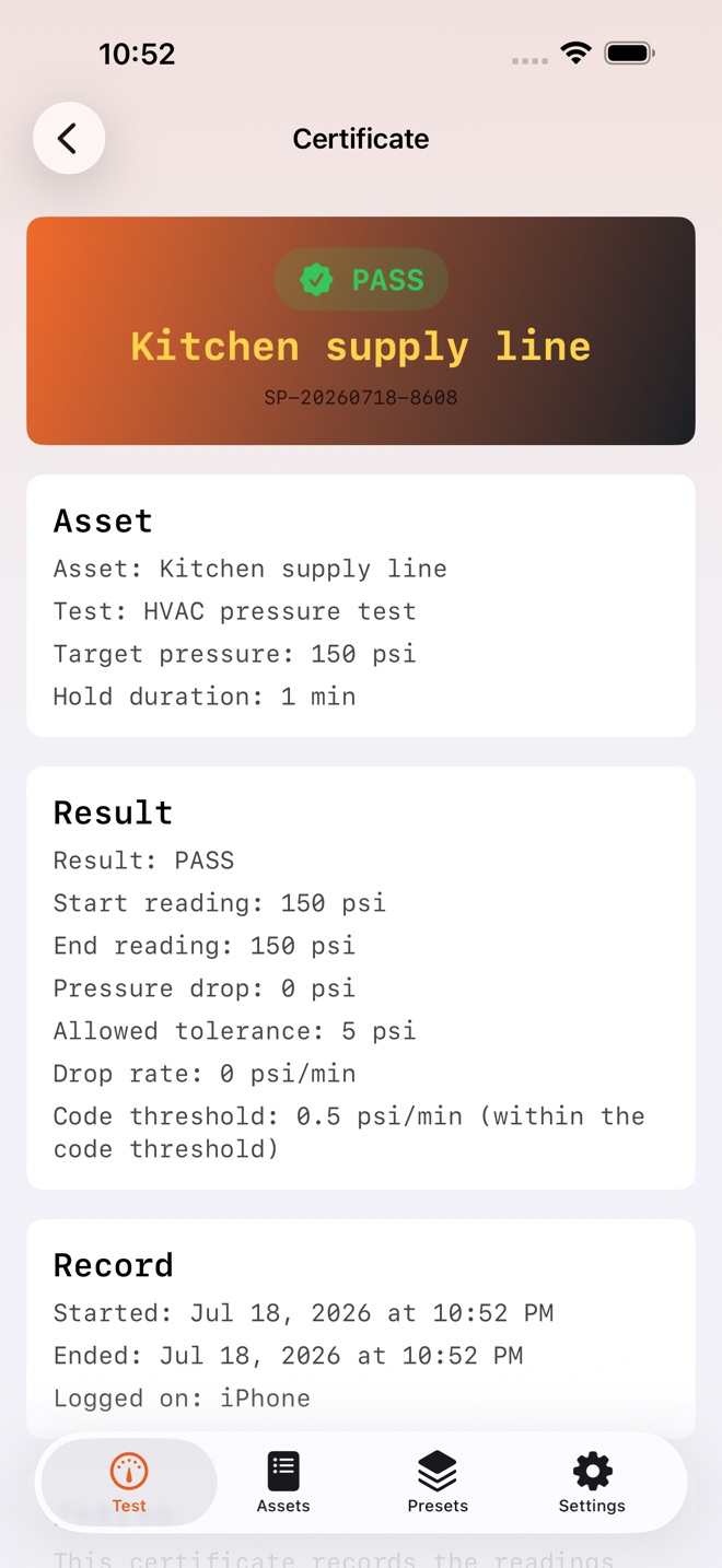 SealProof: Essai pression capture d’écran 4