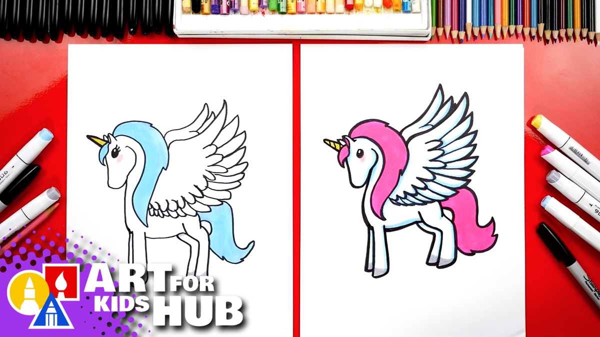 How To Draw an Alicorn! Art for Kids Hub (Season 2, Episode 88