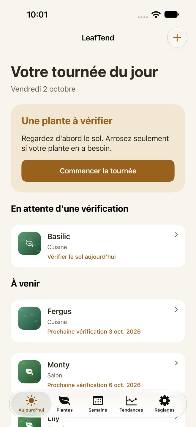 LeafTend : soin des plantes capture d’écran 1