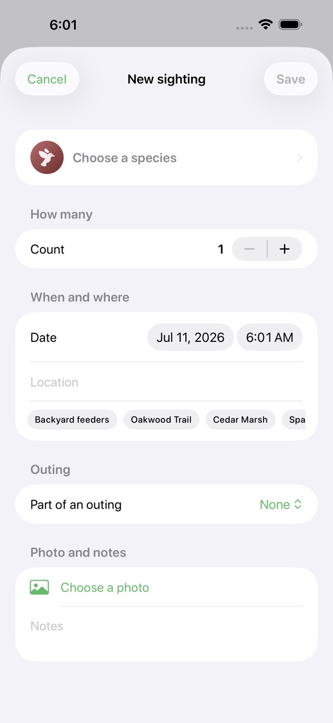 PerchList: Bird Life List screenshot 2