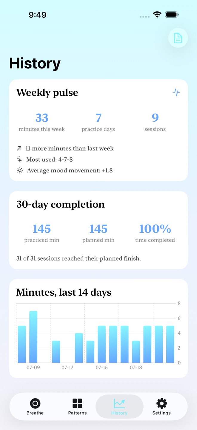 BreathLoop : Respiration capture d’écran 3