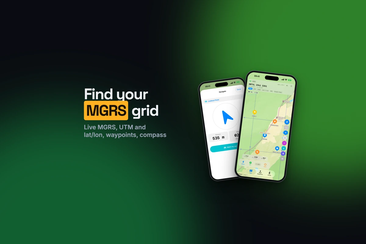 FieldGrid: Military GPS & MGRS search result