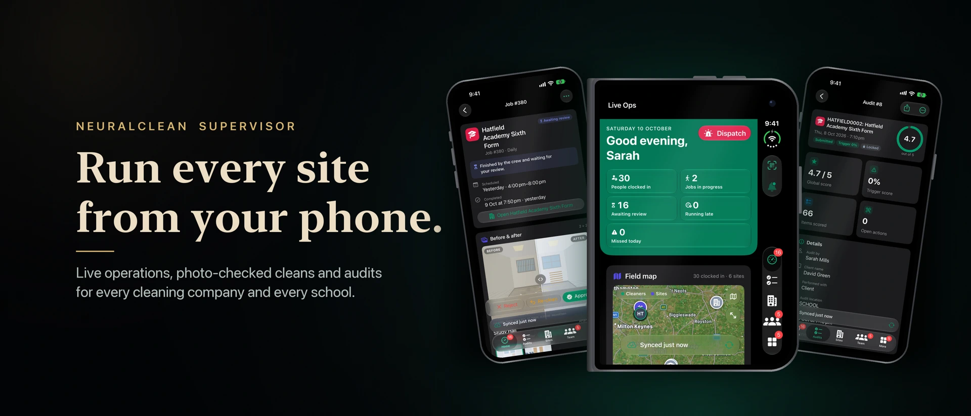 NeuralClean Supervisor App Store product page header