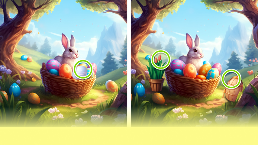 Find differences: Happy Easter Special Event