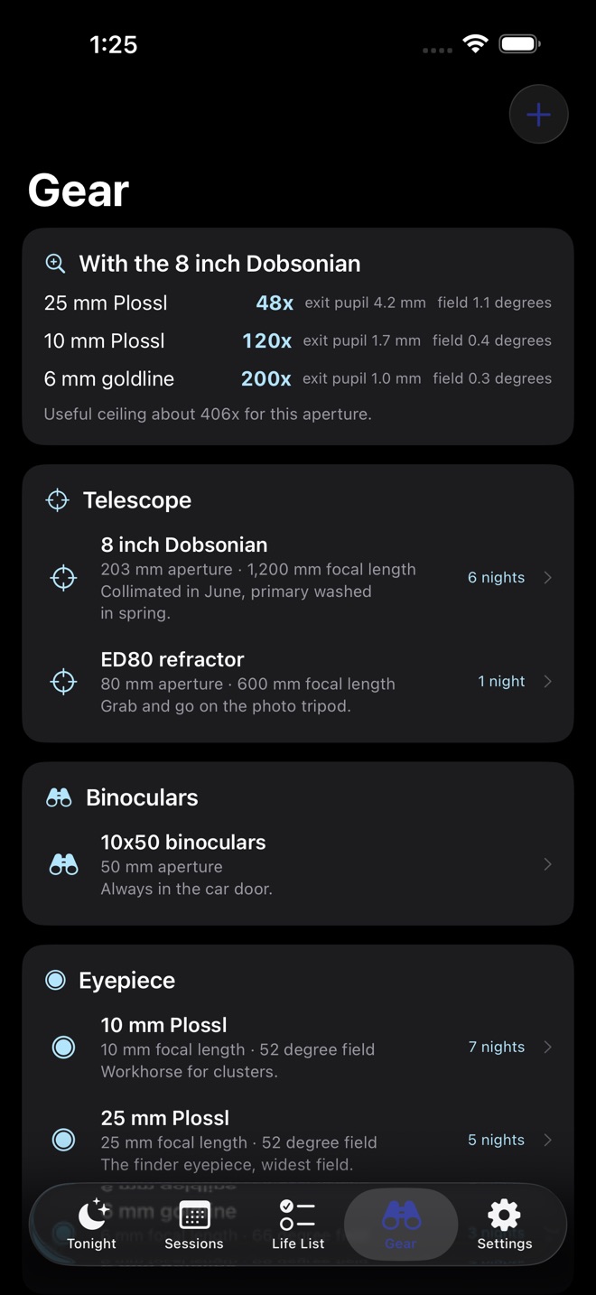 NightSkyLog: Stargazing screenshot 5