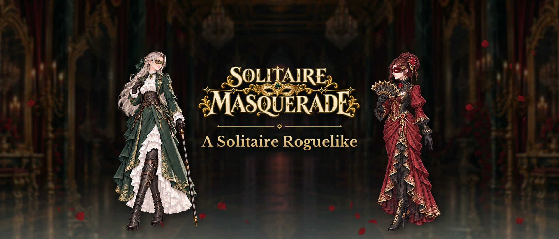 Solitaire Masquerade Roguelike product page header